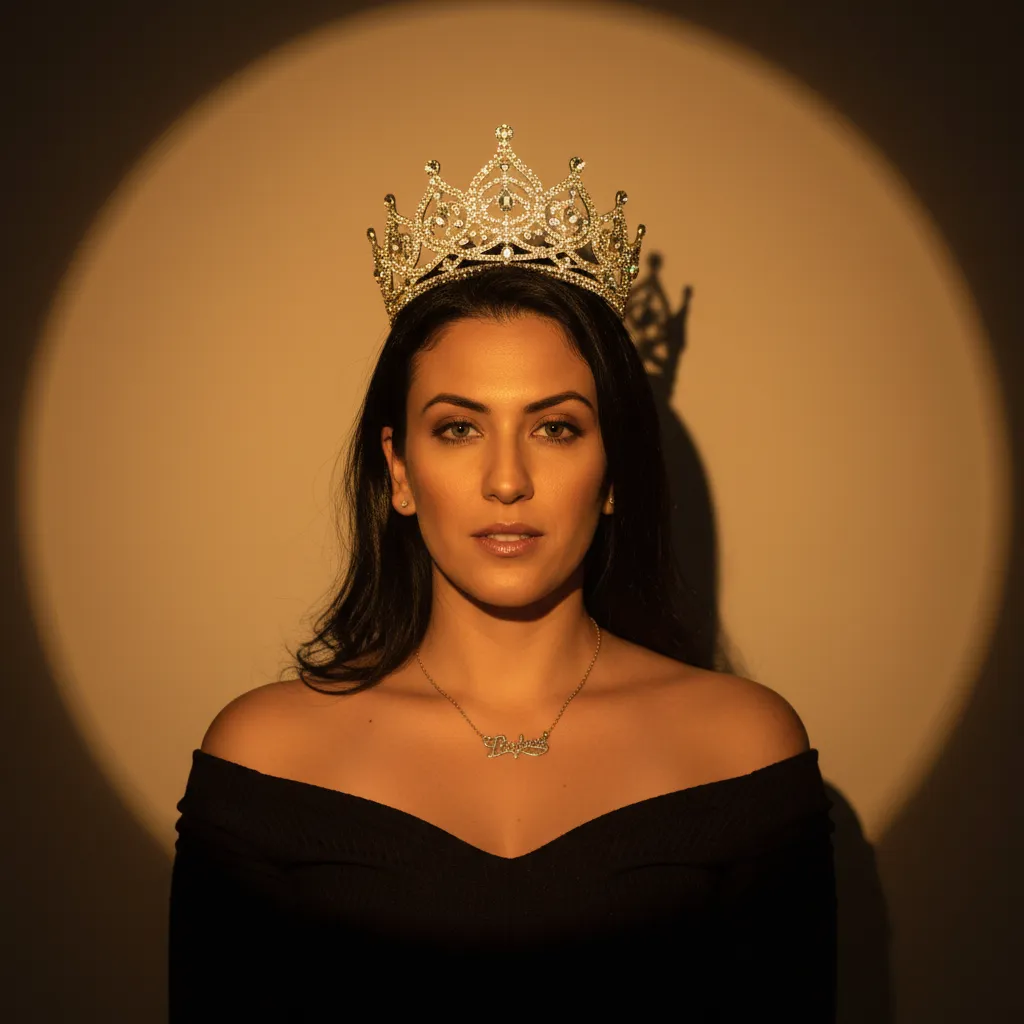 Spotlit Crown Shadow Portrait