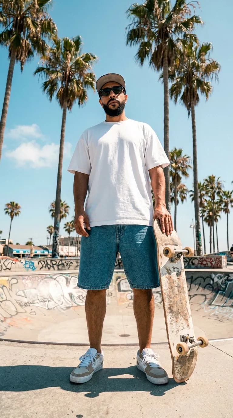 Cinematic Venice Beach Skateboarder Editorial Portrait