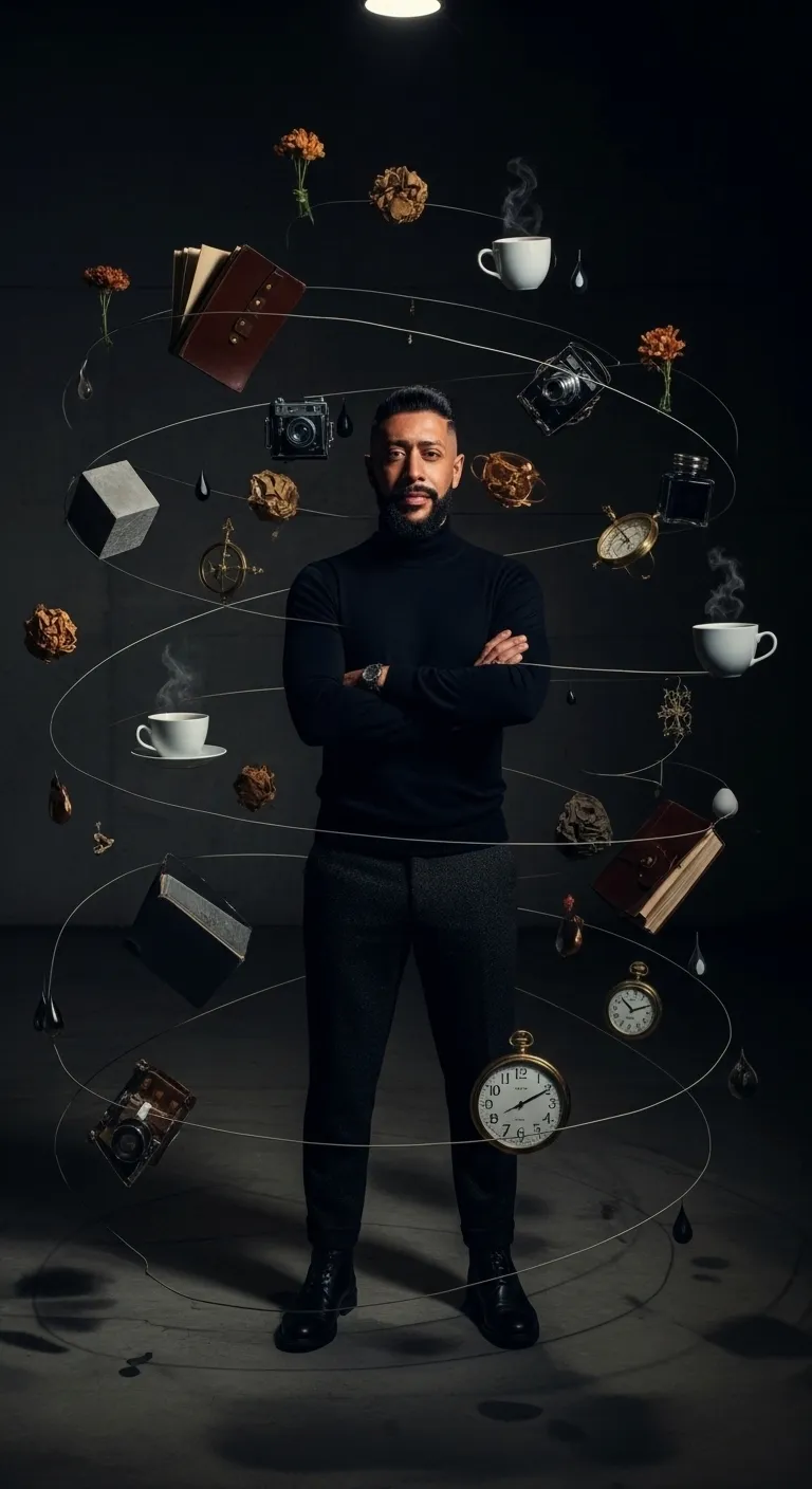 Flames of Time – Cinematic Inferno Portrait