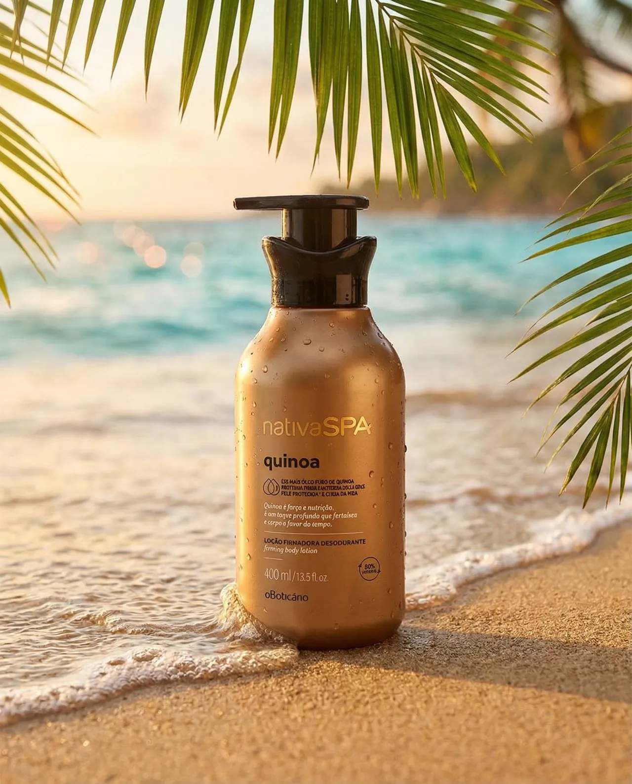 Tropical Shoreline Luxury Skincare Product Shot