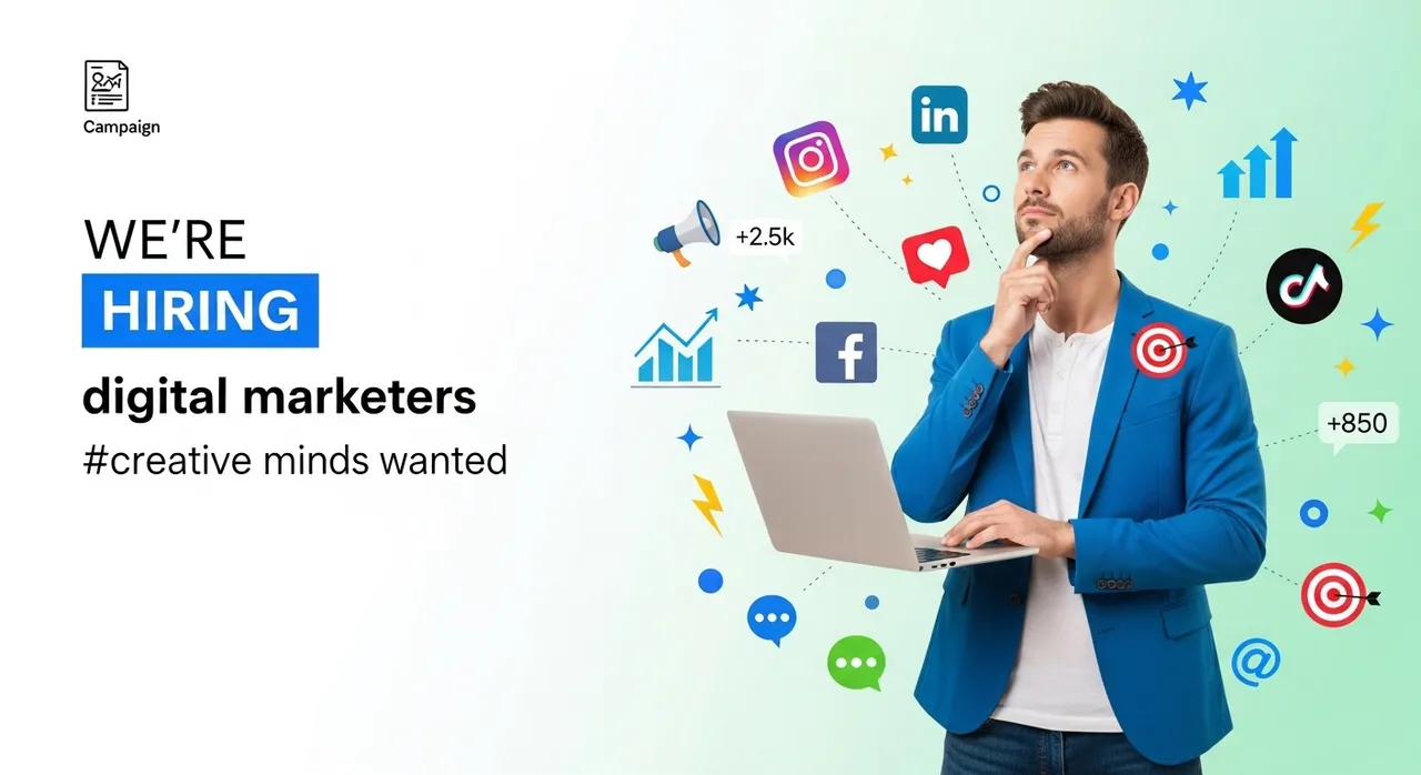 Visionary Digital Marketer Recruitment Poster