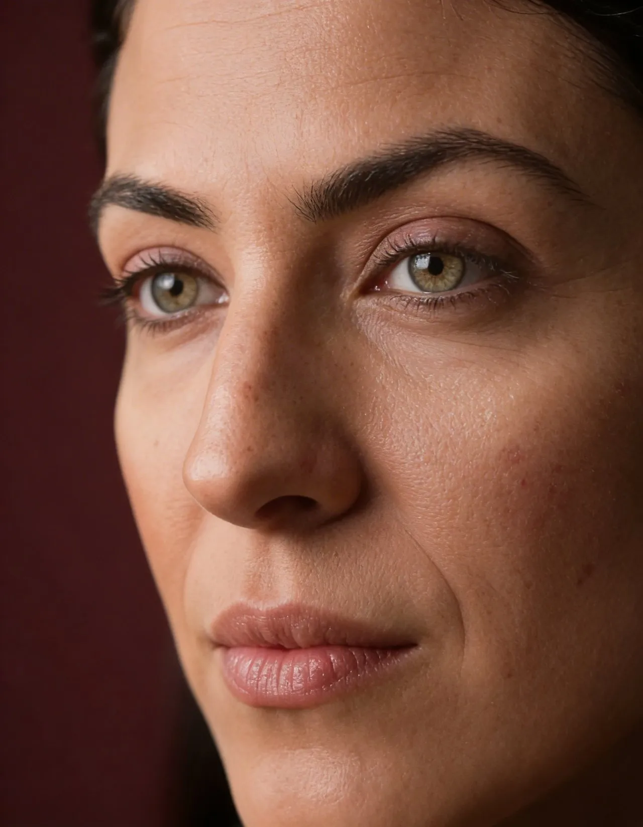 Extreme Close-Up Hyperreal Skin Portrait Photography with Micro-Detail
