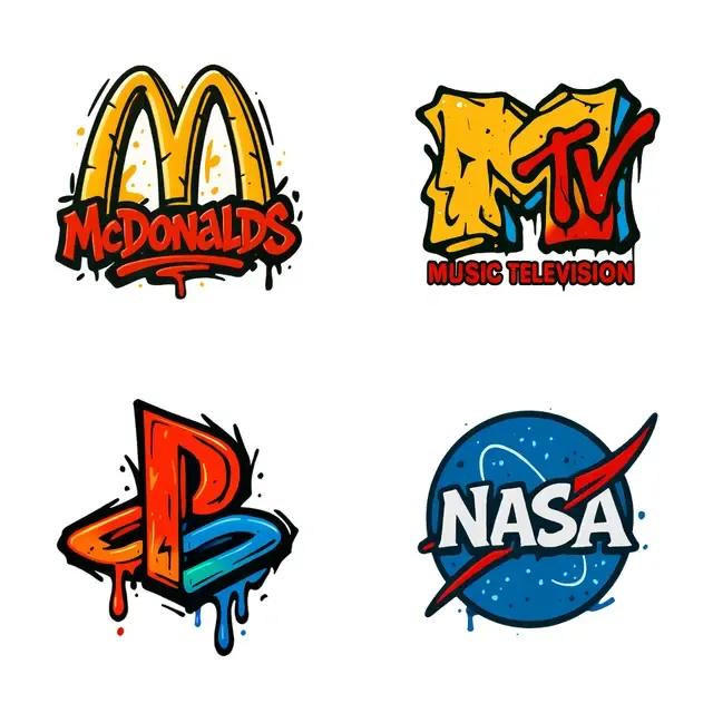 Graffiti-Style NASA Logo