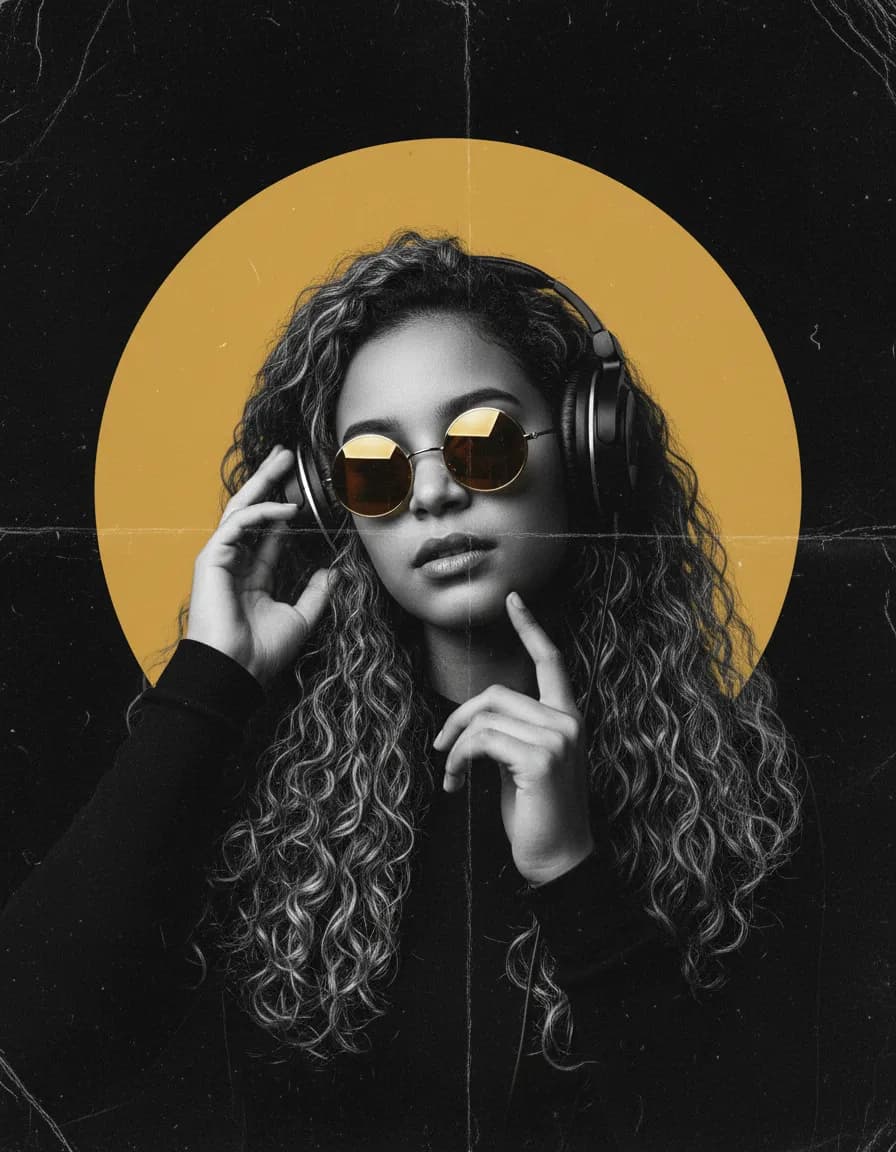 Dark Underground Club Poster Portrait Template