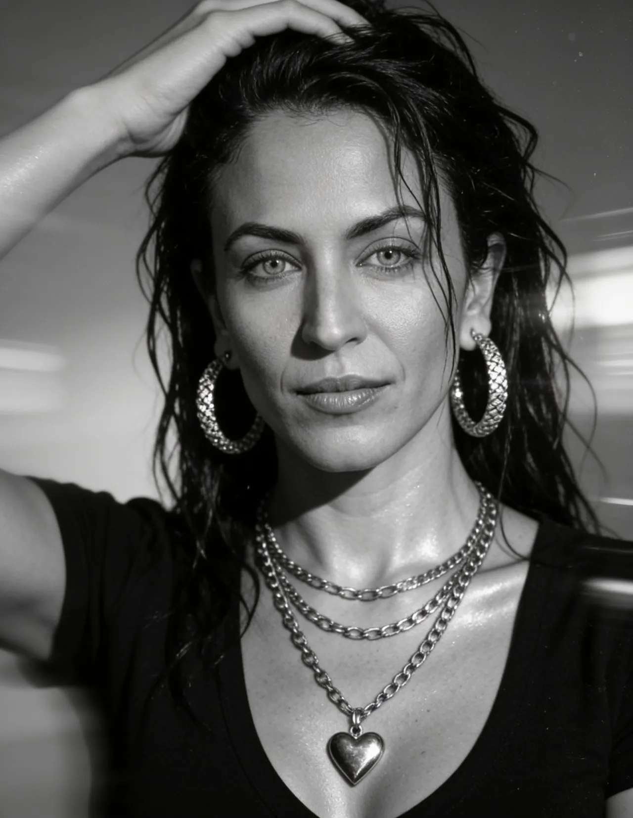 Cinematic Black-and-White 8K Fashion Editorial Close-Up