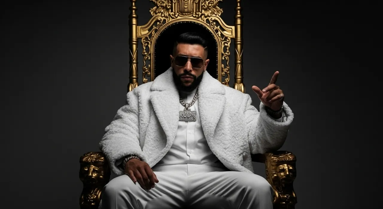 High-Fashion Cinematic Throne Portrait