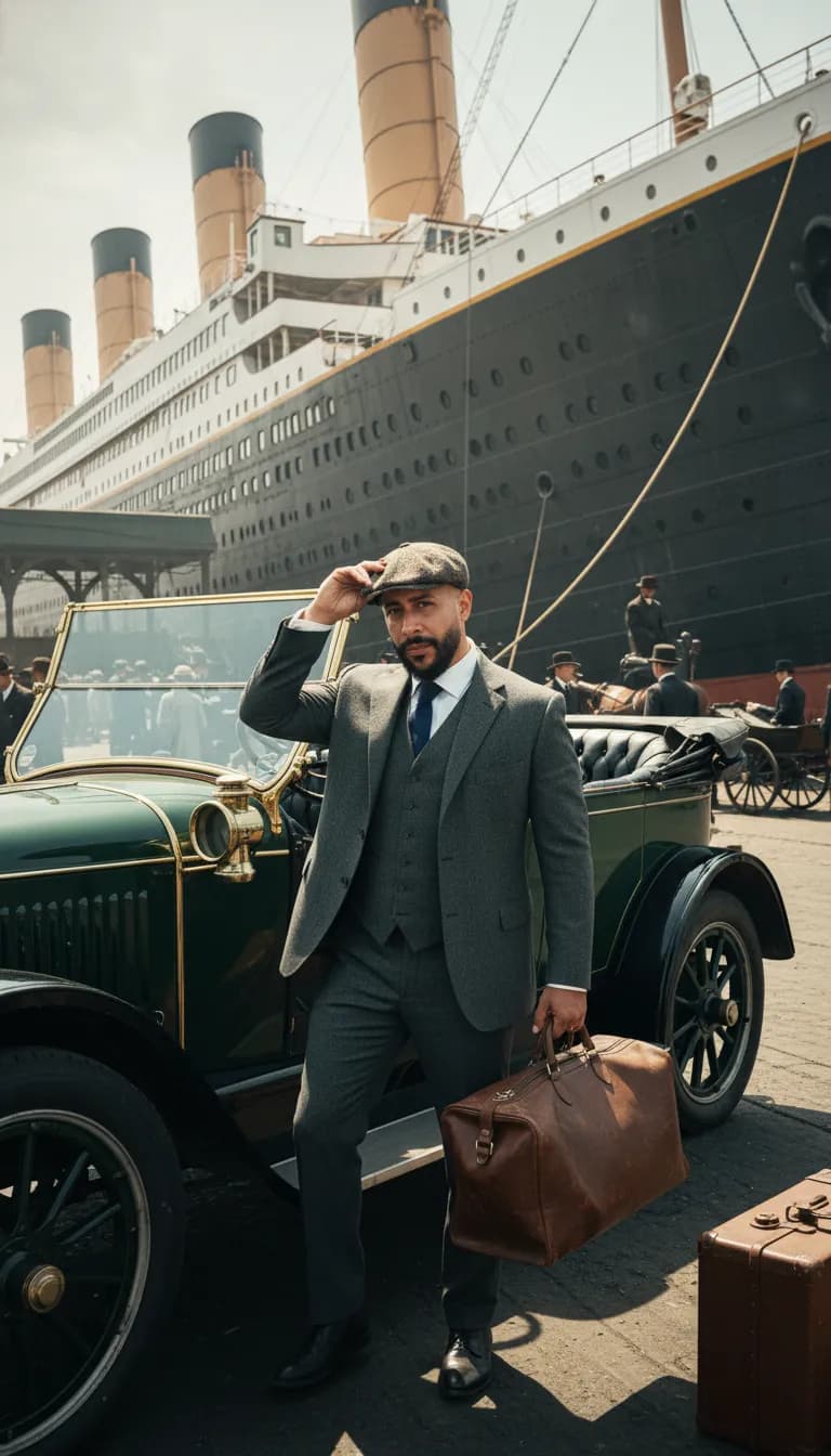 Titanic Departure Cinematic Portrait