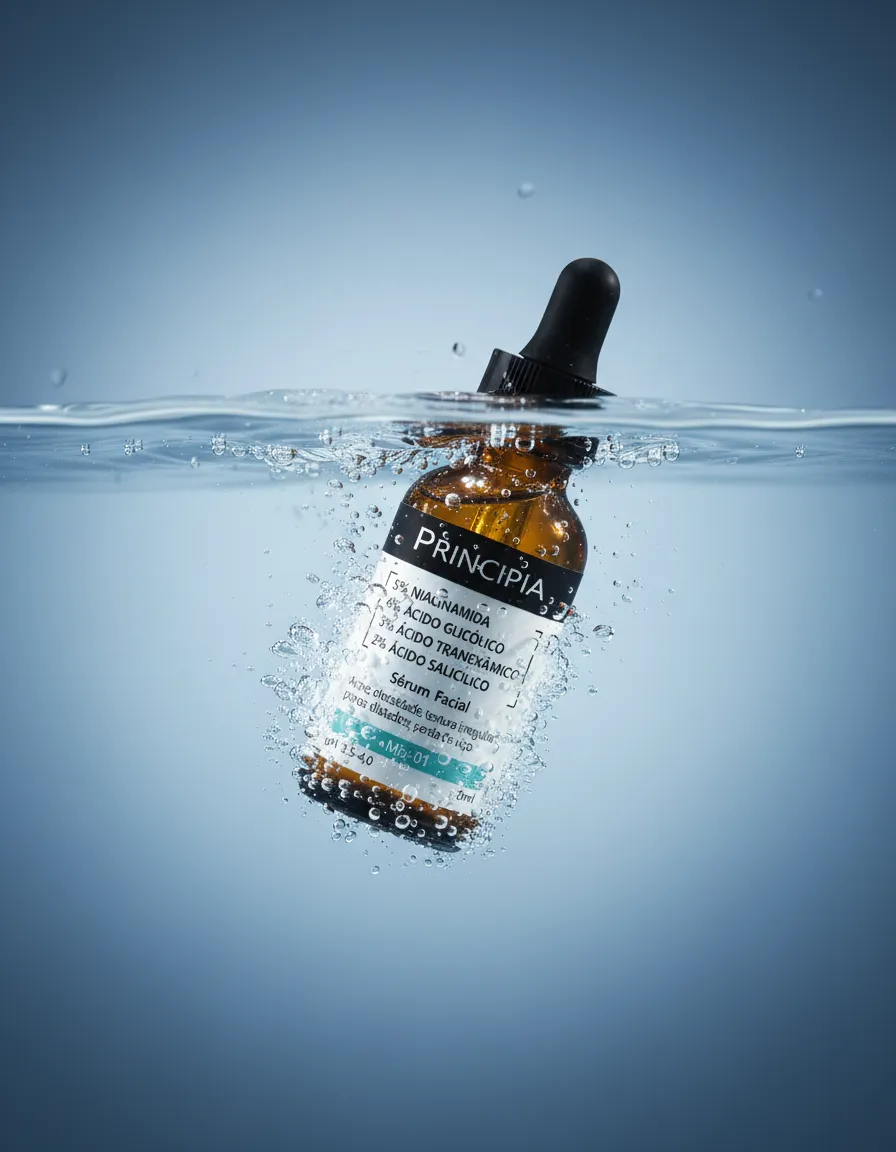 Minimalist Underwater Luxury Product Floating Template