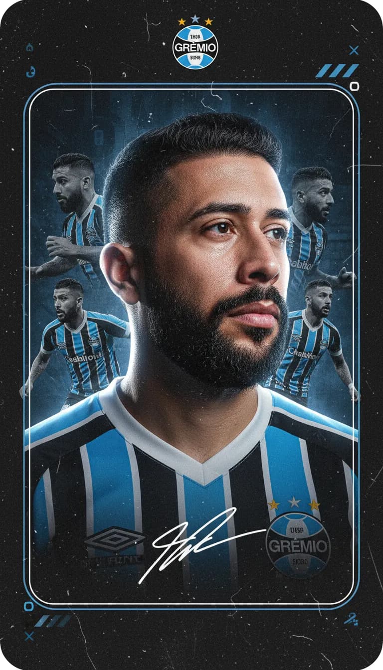 Ultra-Realistic Cinematic Football Card Poster