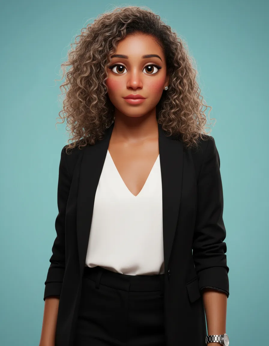 Pixar-Inspired Ultra-Detailed 3D Character Portrait Template