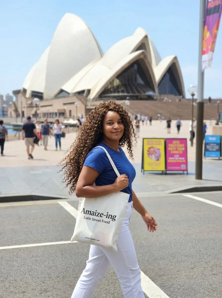Candid Urban Fashion Portrait at Sydney Opera House