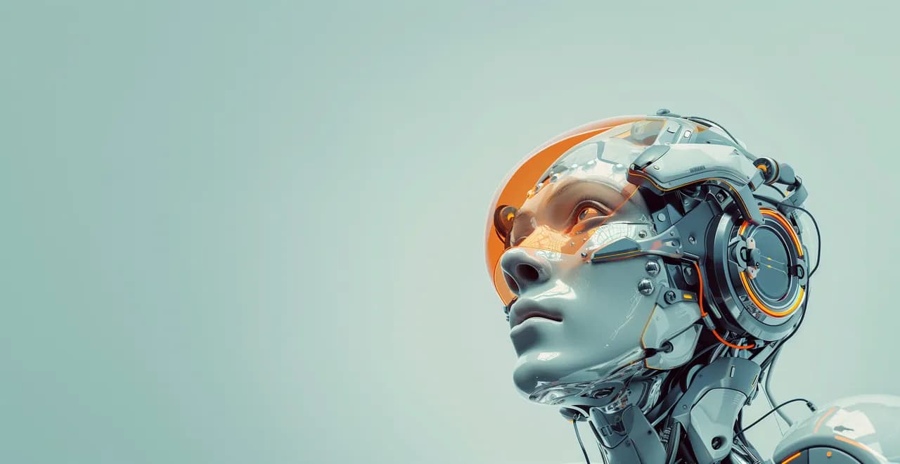 Humanoid Android Monk Portrait