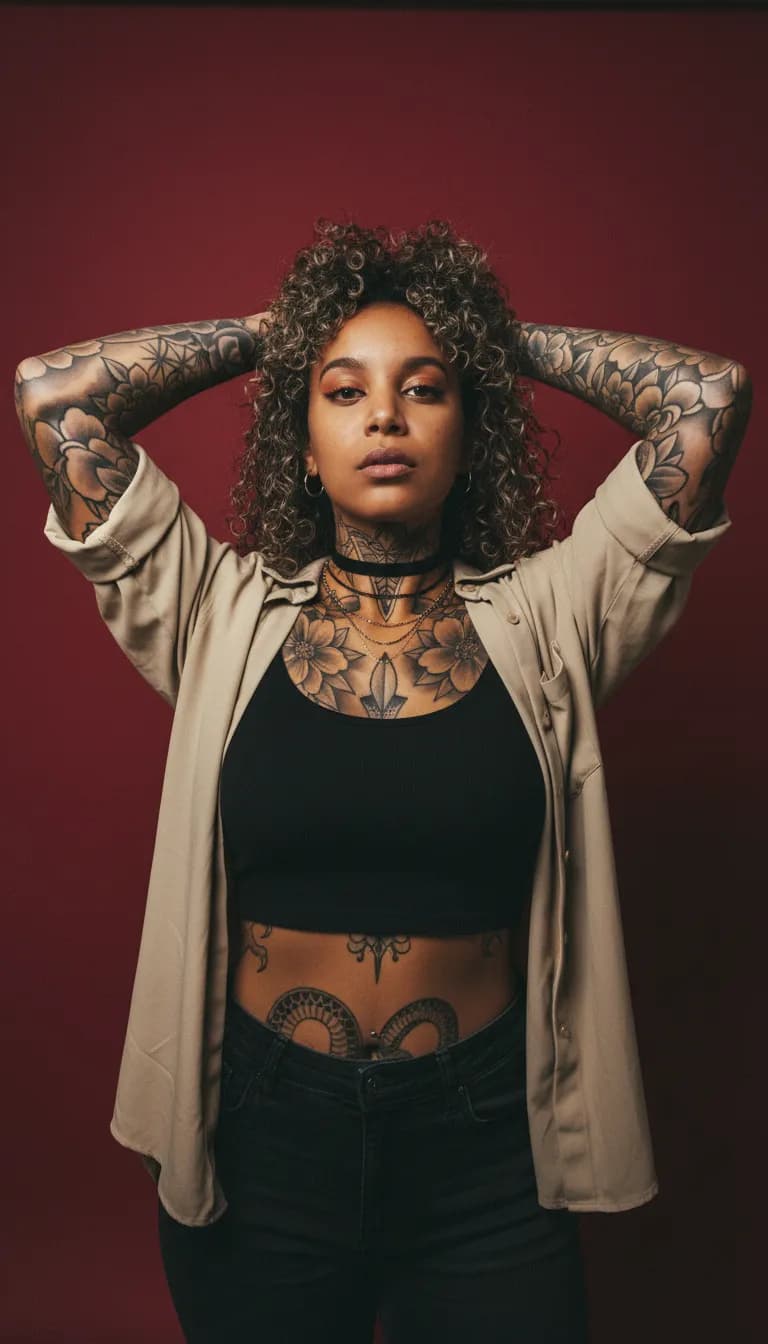 Alternative Red-Studio Power Portrait