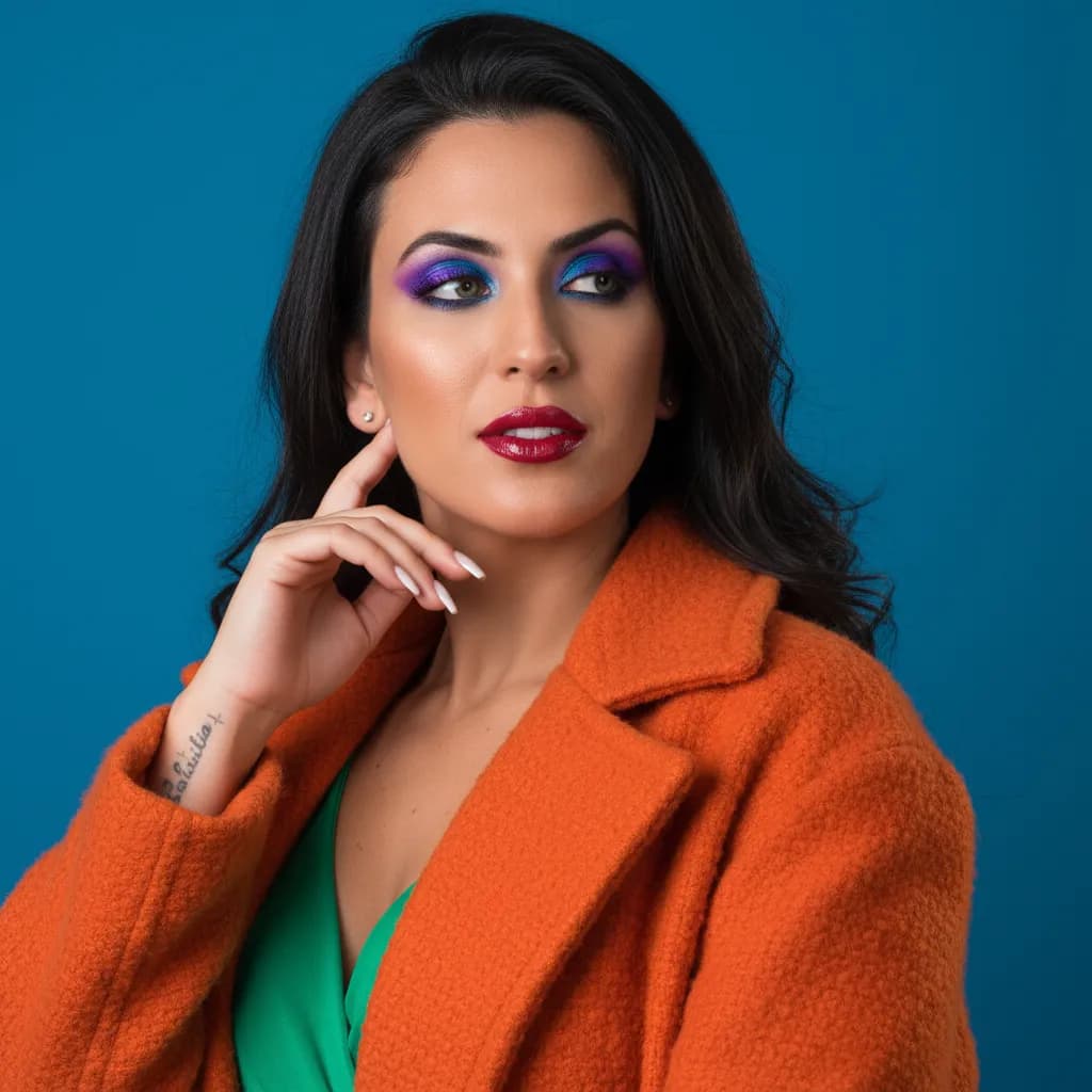 High-Fashion Editorial Studio Portrait Template