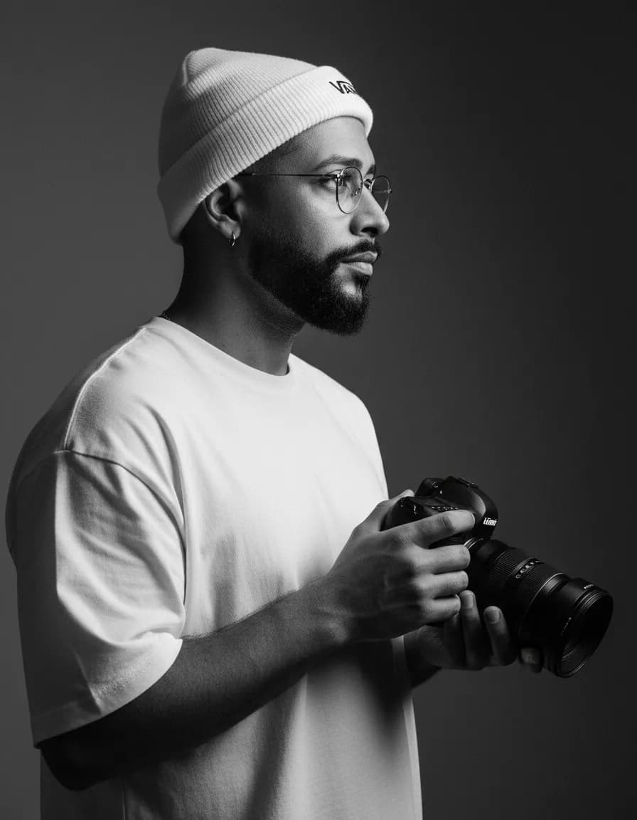 Fine-Art Black & White Editorial Portrait