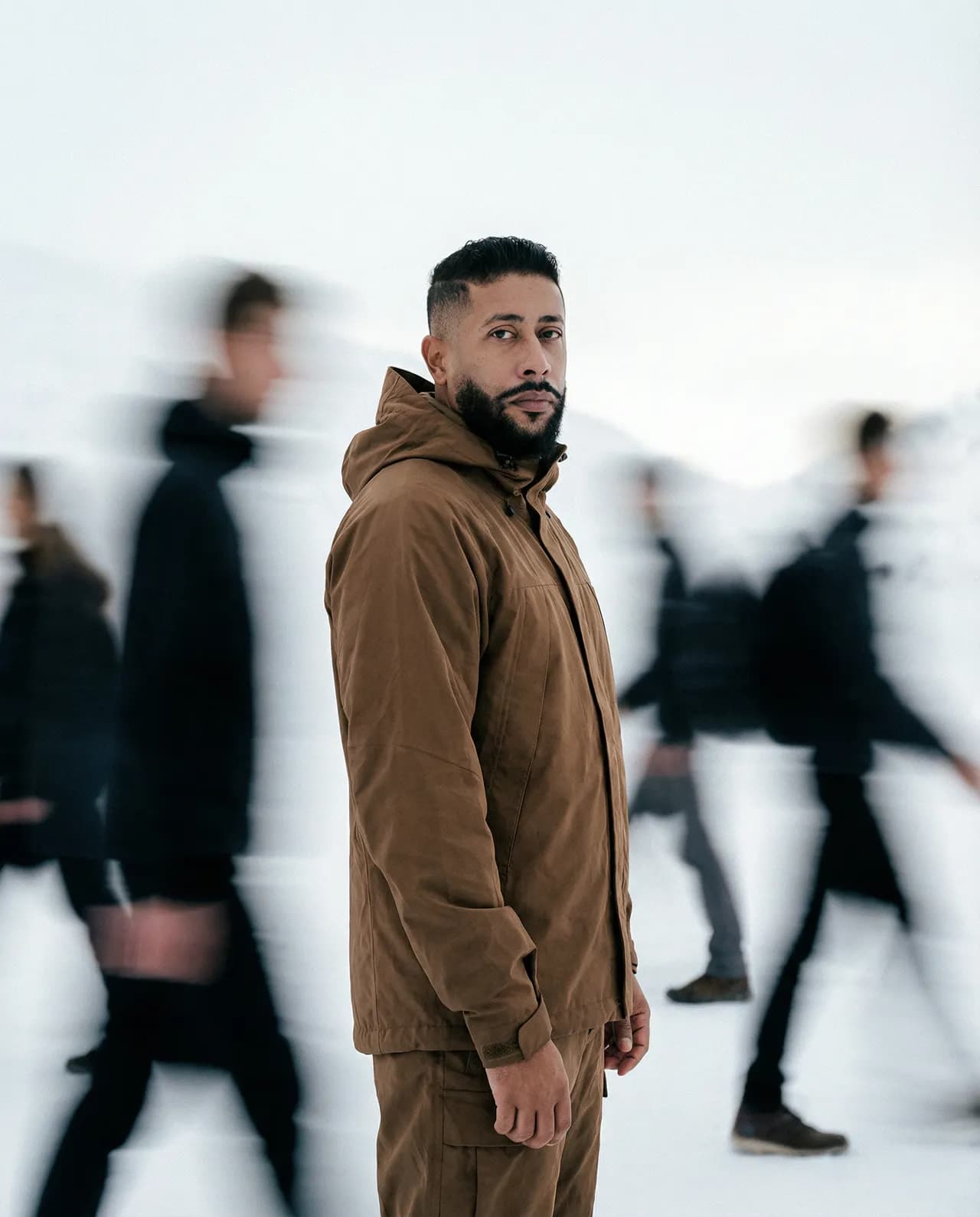 High Fashion Motion Blur Editorial Portrait