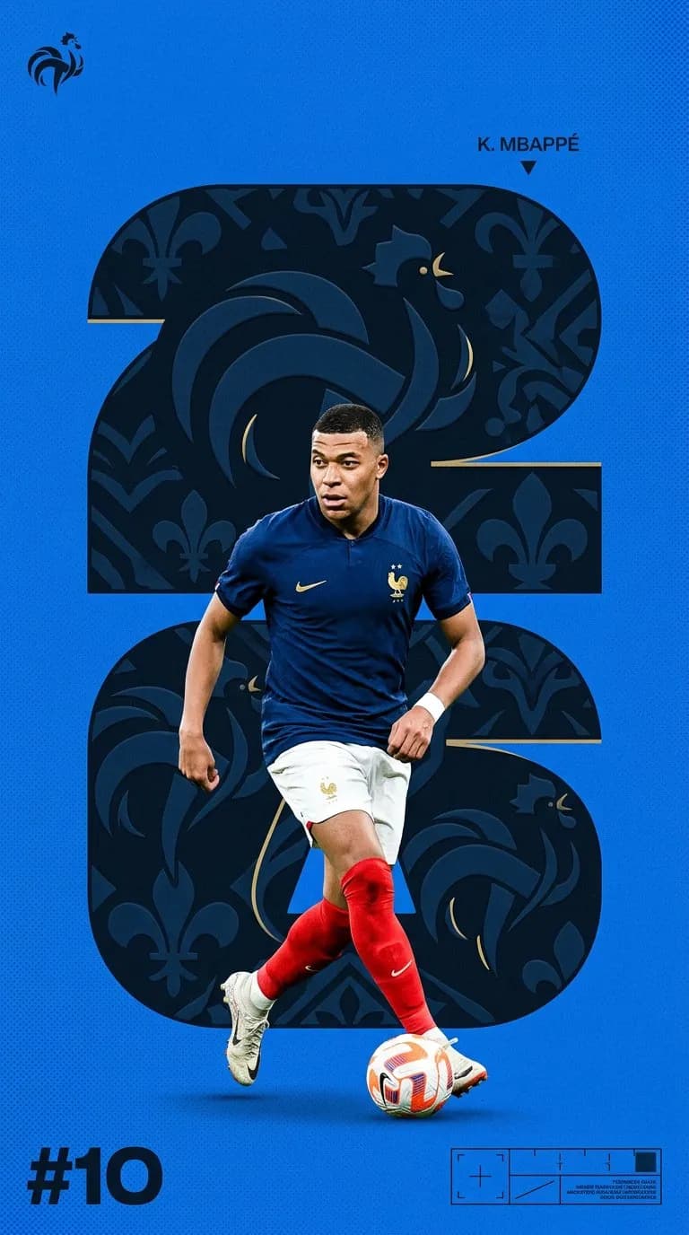 Vertical Minimalist Football Poster for Brazil Featuring Neymar