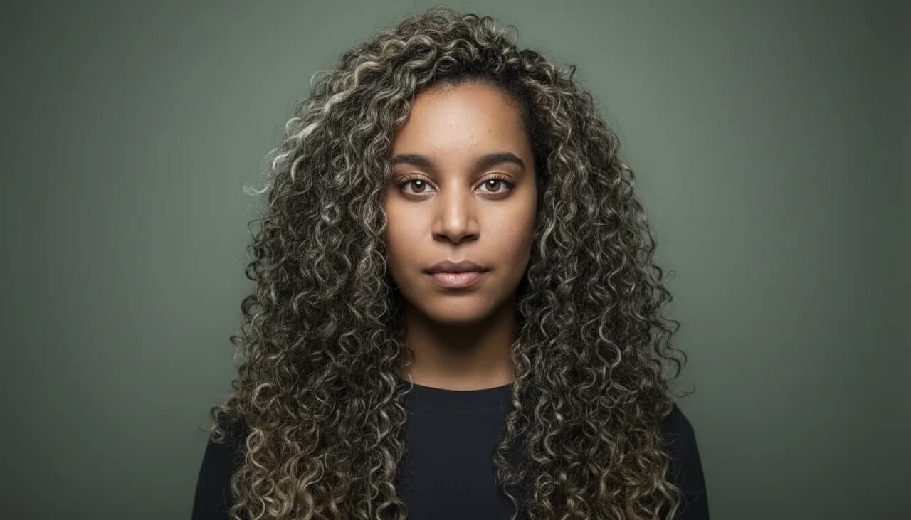 Minimalist Intense Editorial Close-Up Portrait Template