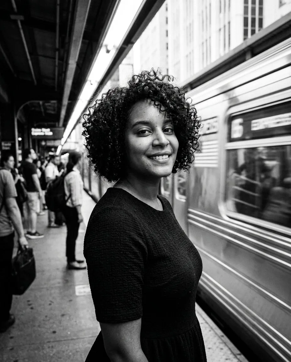 Cinematic Black-and-White Urban Portrait Photography