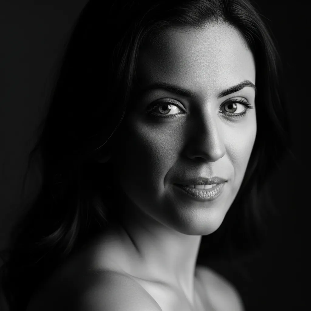 Black and White Proud Portrait