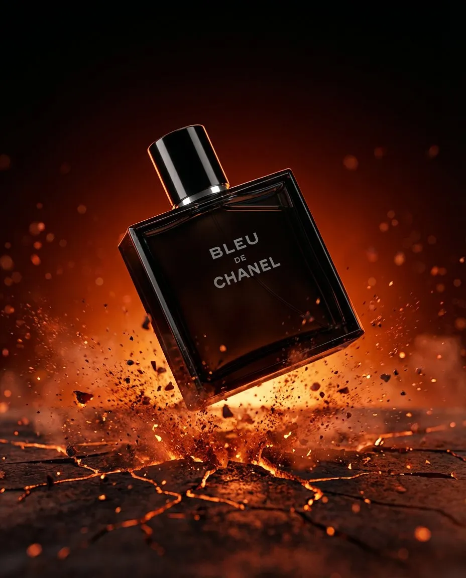 High-Impact Cinematic Product Explosion with Ground Fracture Effect