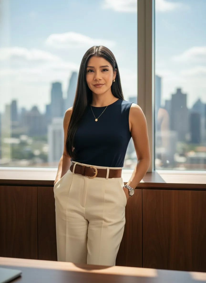 Modern Office Portrait with Natural Light and Executive Elegance - Imagem 1