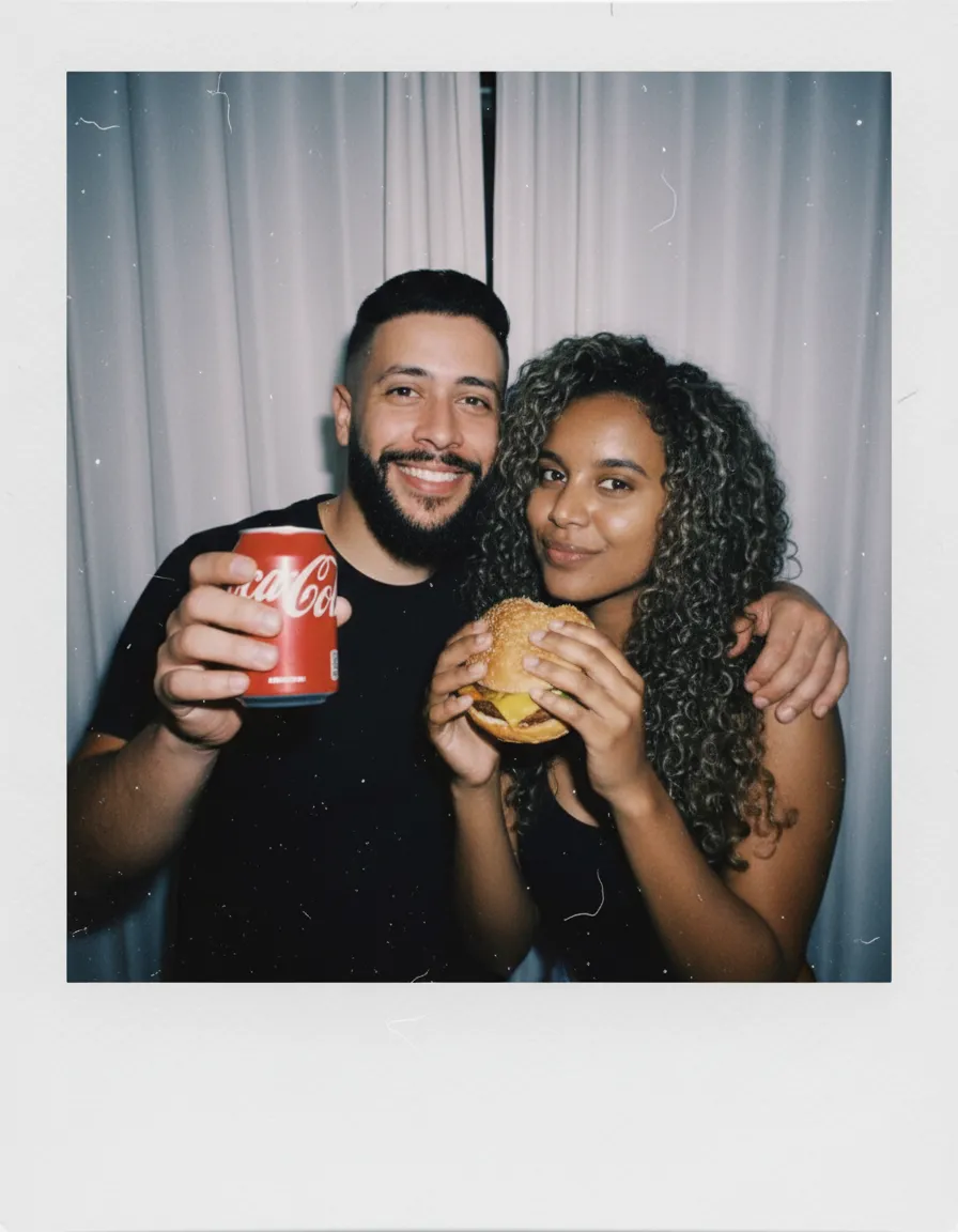 Authentic Polaroid Couple Snapshot Template