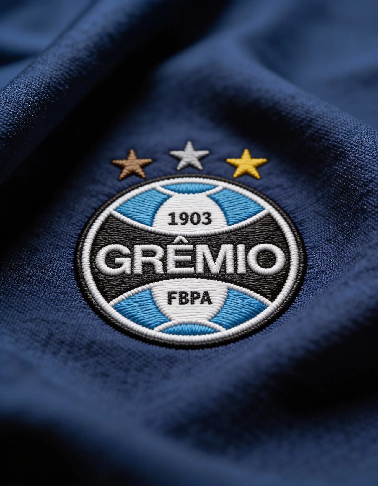 Premium Embroidered Sports Club Emblem Mockup Template