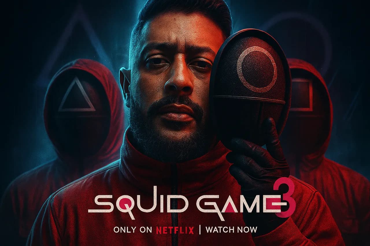 Cinematic Ultra-Realistic Squid Game-Inspired Poster