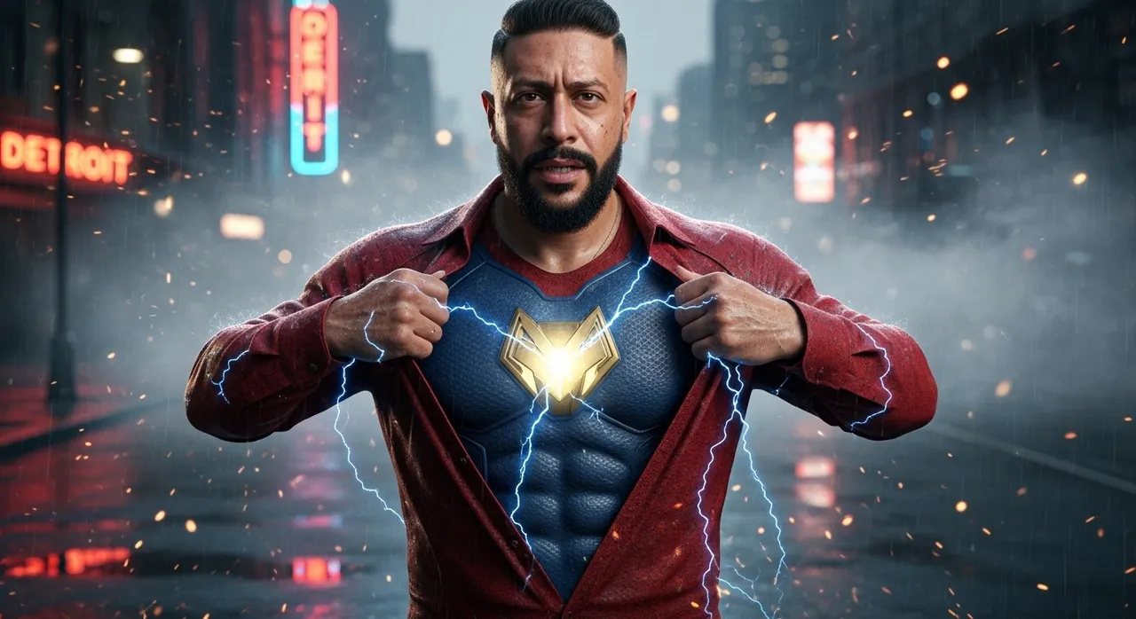 Cinematic High-Tech Hero in Detroit