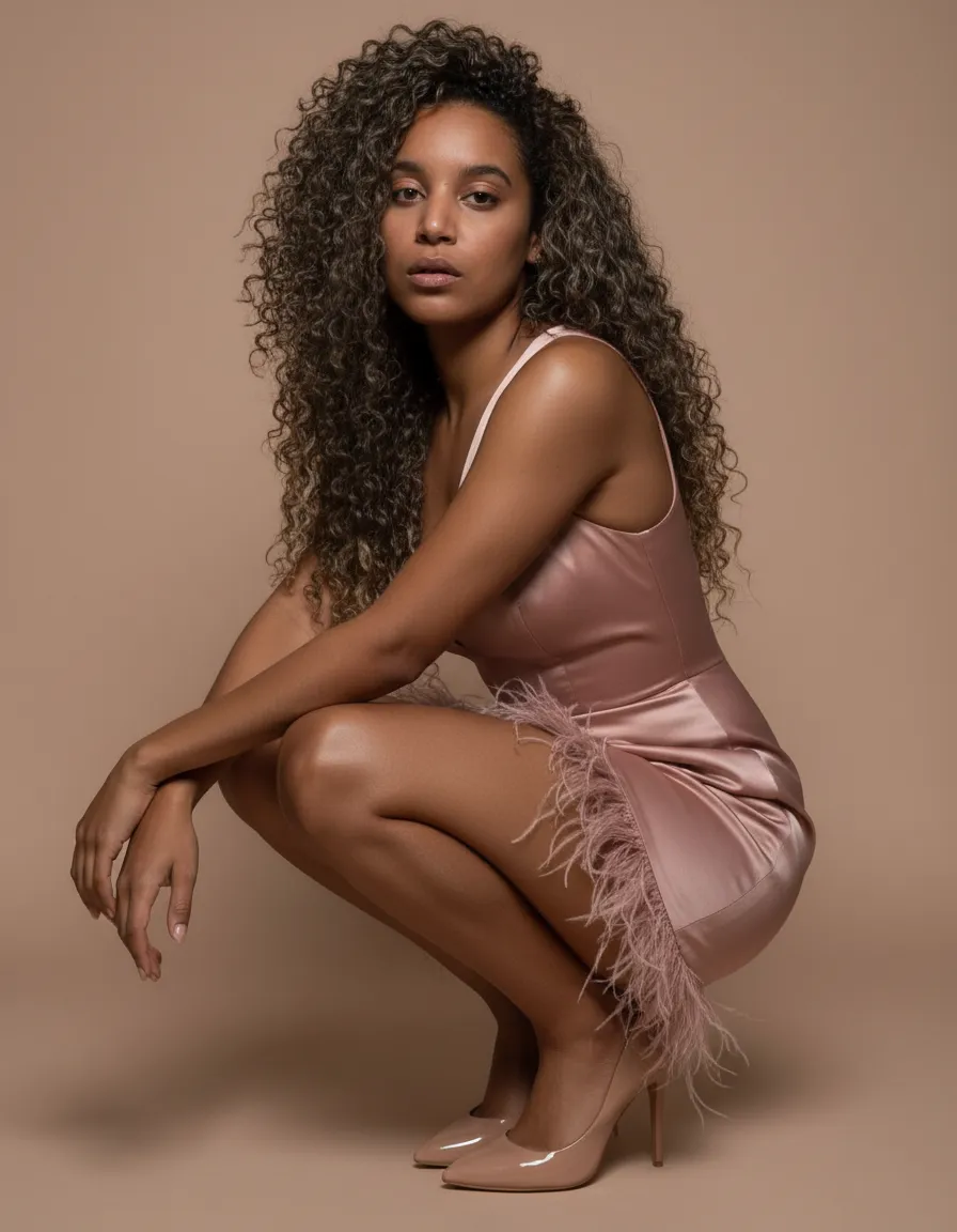 Dusty Rose Satin Luxury Editorial Template