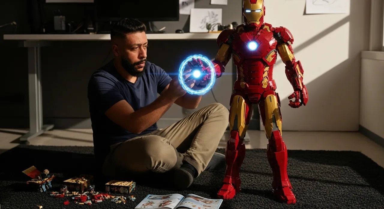 Eagle and River Cinematic Portrait