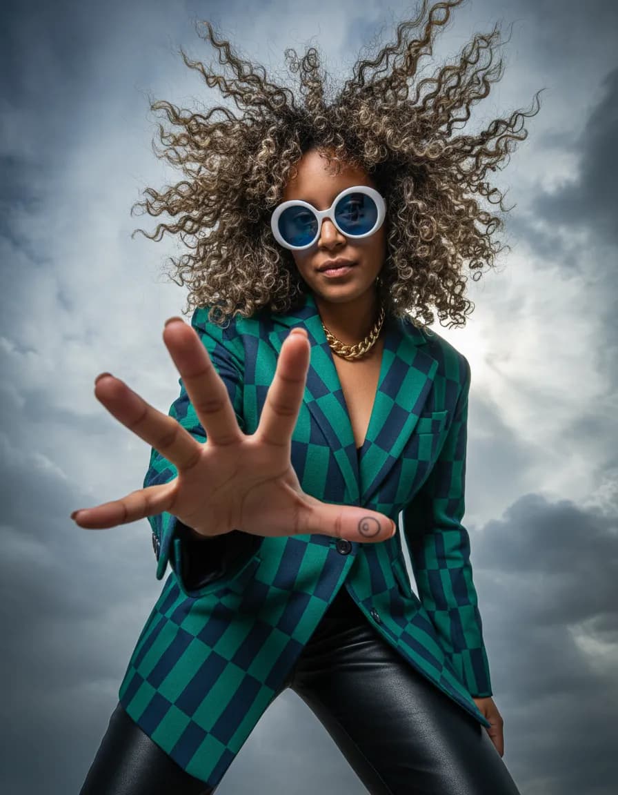 Ultra-Realistic Wide-Angle Dynamic Fashion Editorial Template