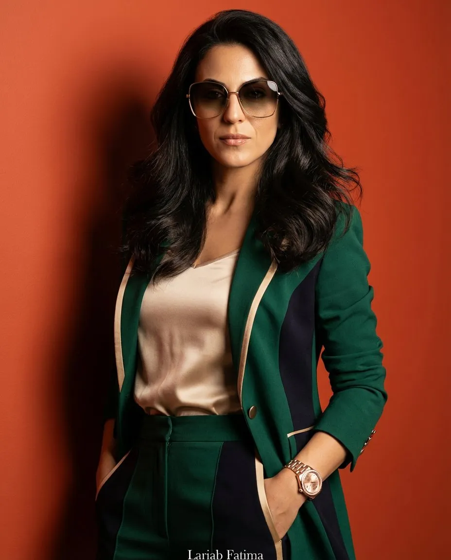 High-Fashion Editorial Studio Portrait, Cinematic 4:5