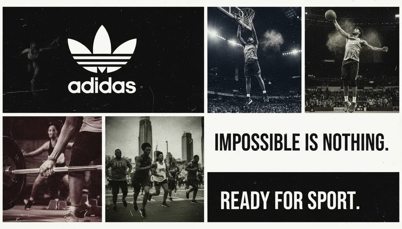 Adidas Campaign Visual Identity Grid System Template