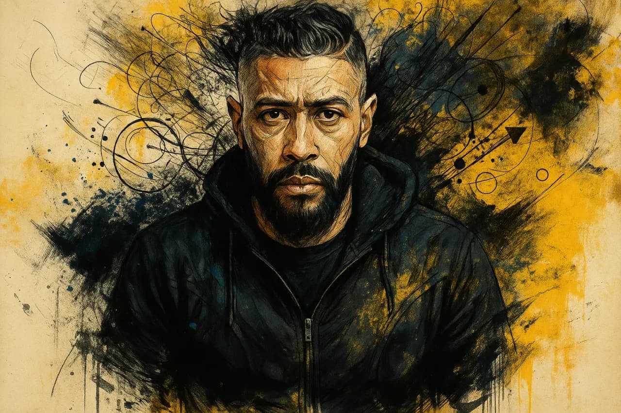 Mixed-Media Emotional Portrait