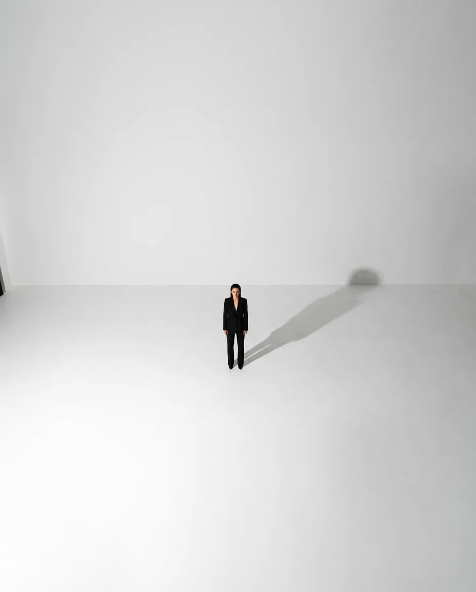 Extreme Long Shot Portrait with Open Framing