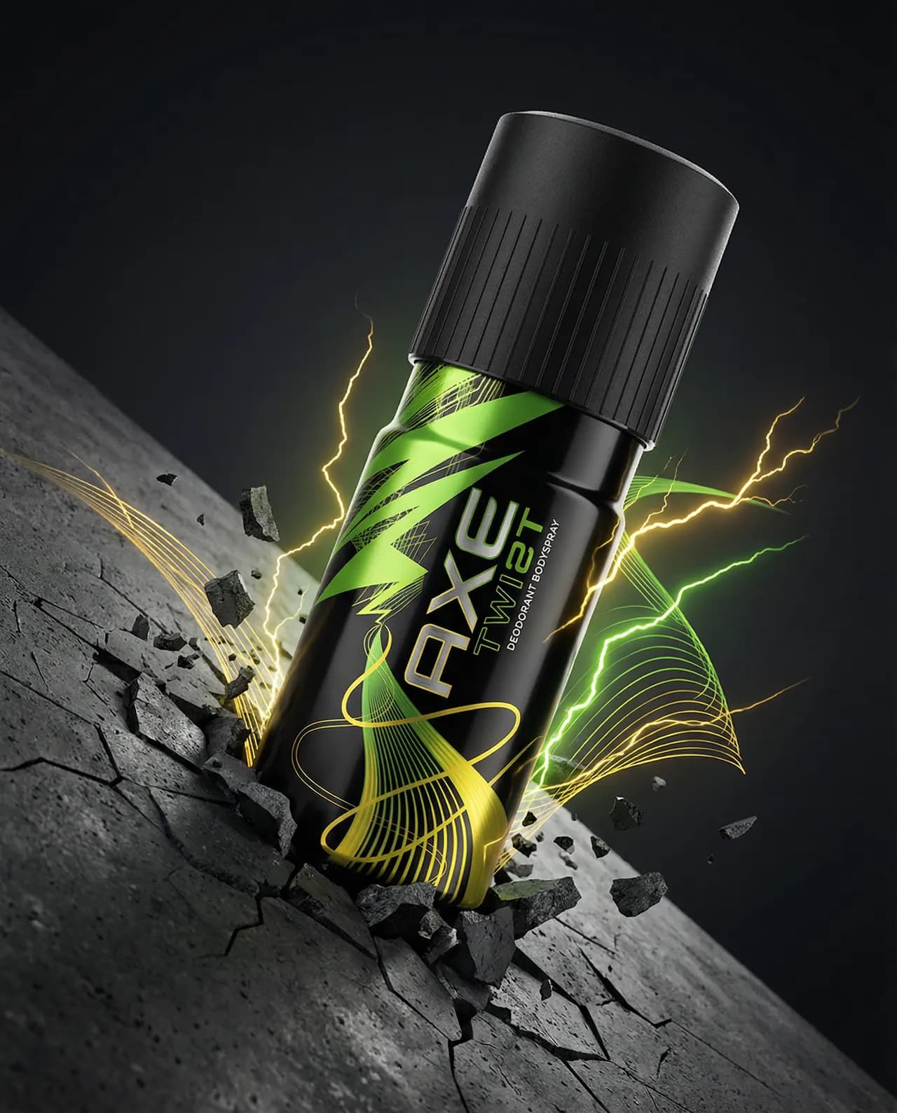 Dynamic Studio Product Shot – Energy Burst Deodorant Template