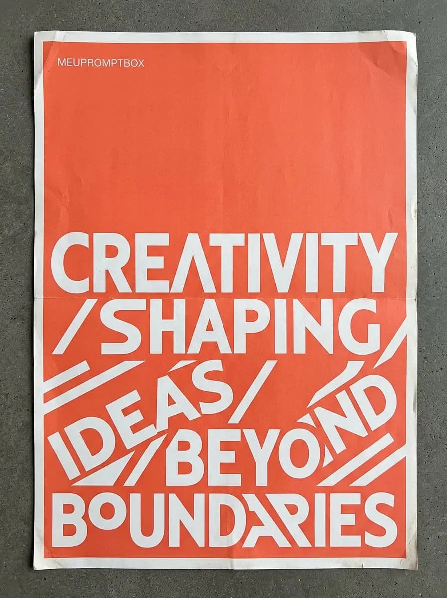 Swiss Style Geometric Typography Poster with Bold Minimal Layout