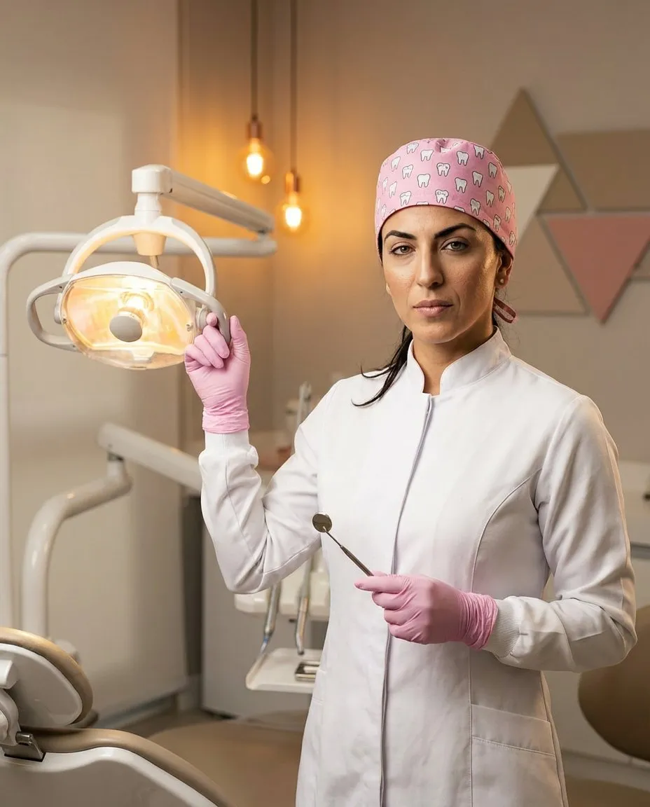Warm Editorial Dental Clinic Portrait, Professional Medical Photography