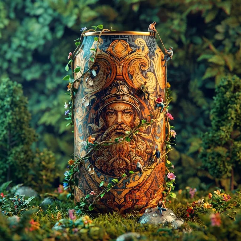 Surreal Miniature World with Product Landmark