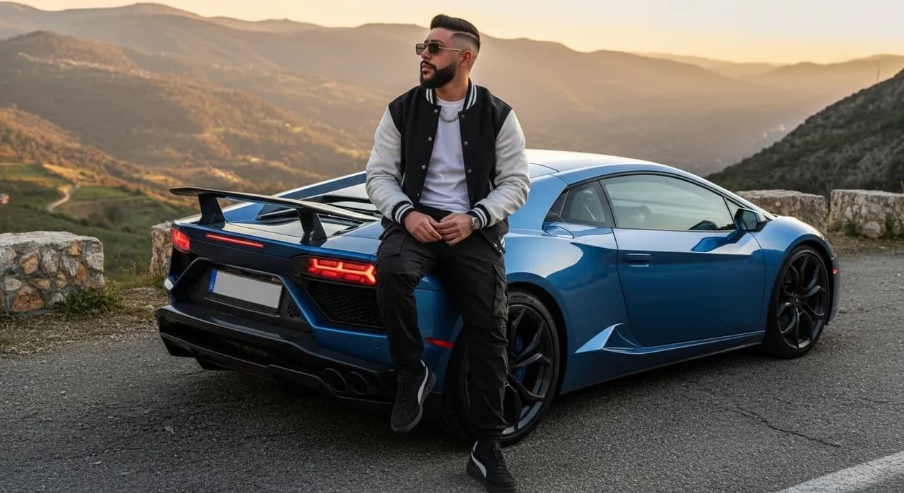 Golden Hour Lamborghini Portrait