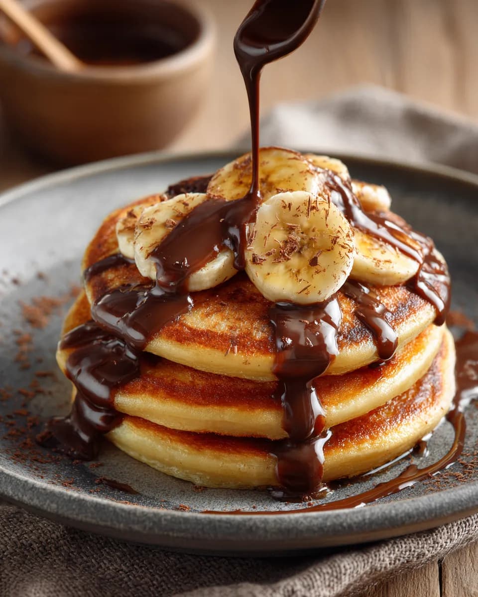 Ultra-Realistic Brunch Pancake Photography With Melted Chocolate