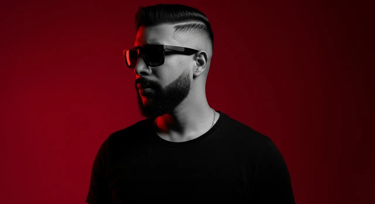 Black & White Cinematic Portrait with Chiaroscuro Lighting