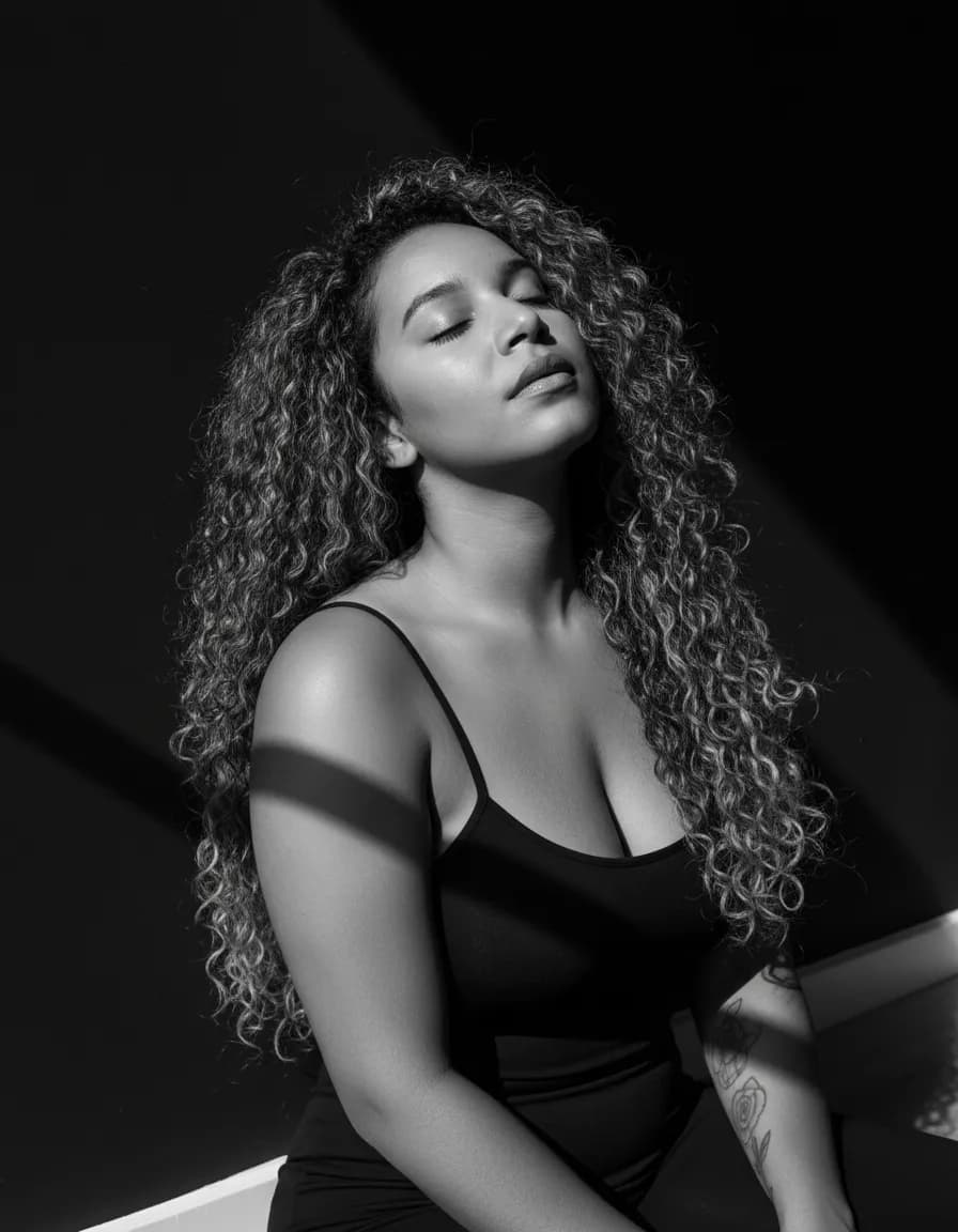 Cinematic Black-and-White Portrait Template