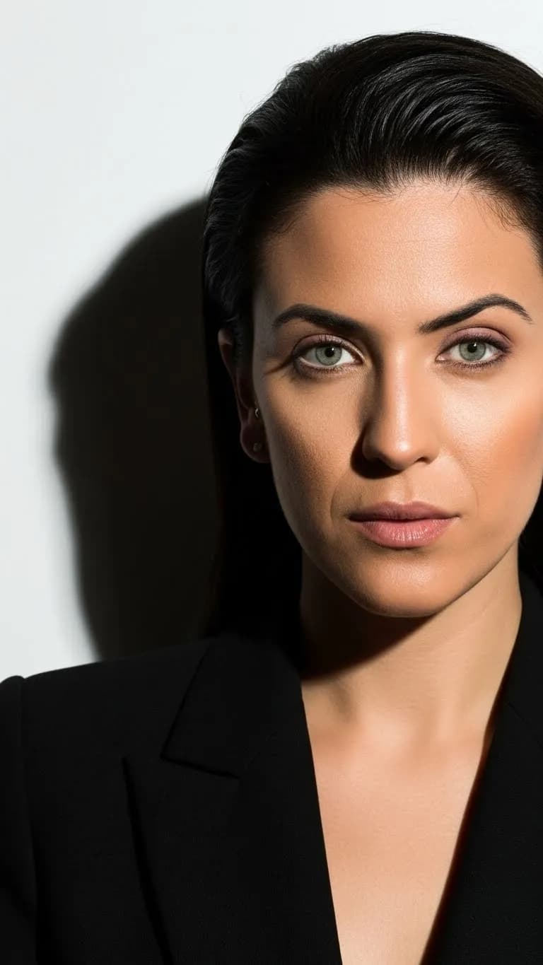 Luxury Monochrome Editorial Power Portrait Template