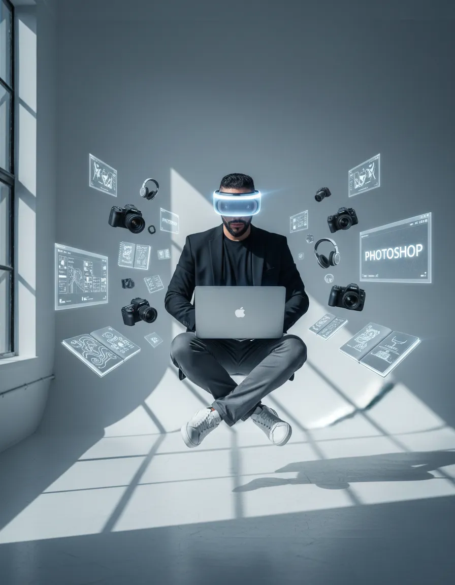 Cinematic Levitation Creative Portrait