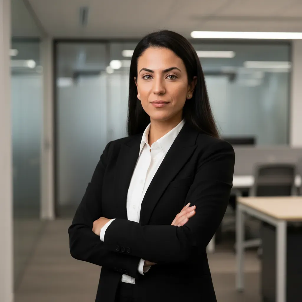 Corporate Portrait of Woman in Modern Office