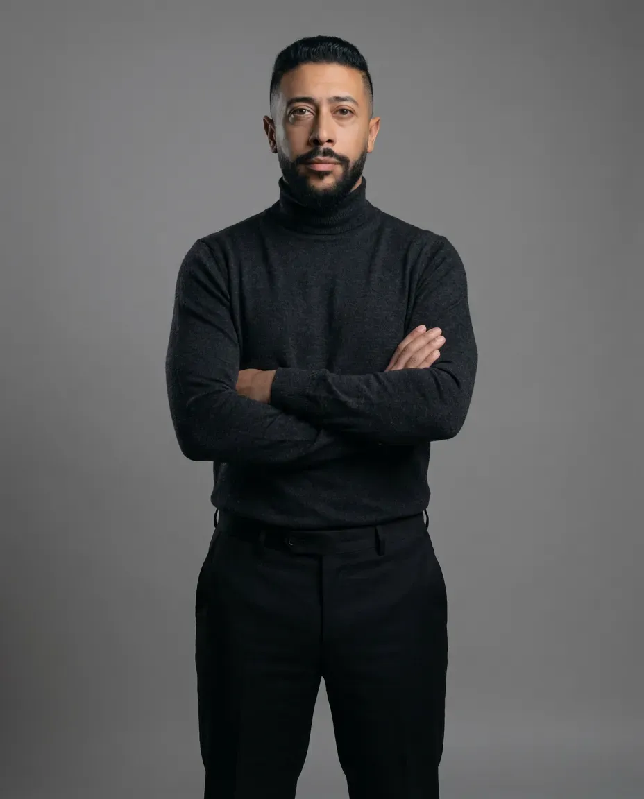 Studio Corporate Portrait, Minimalist Fashion Editorial Photography