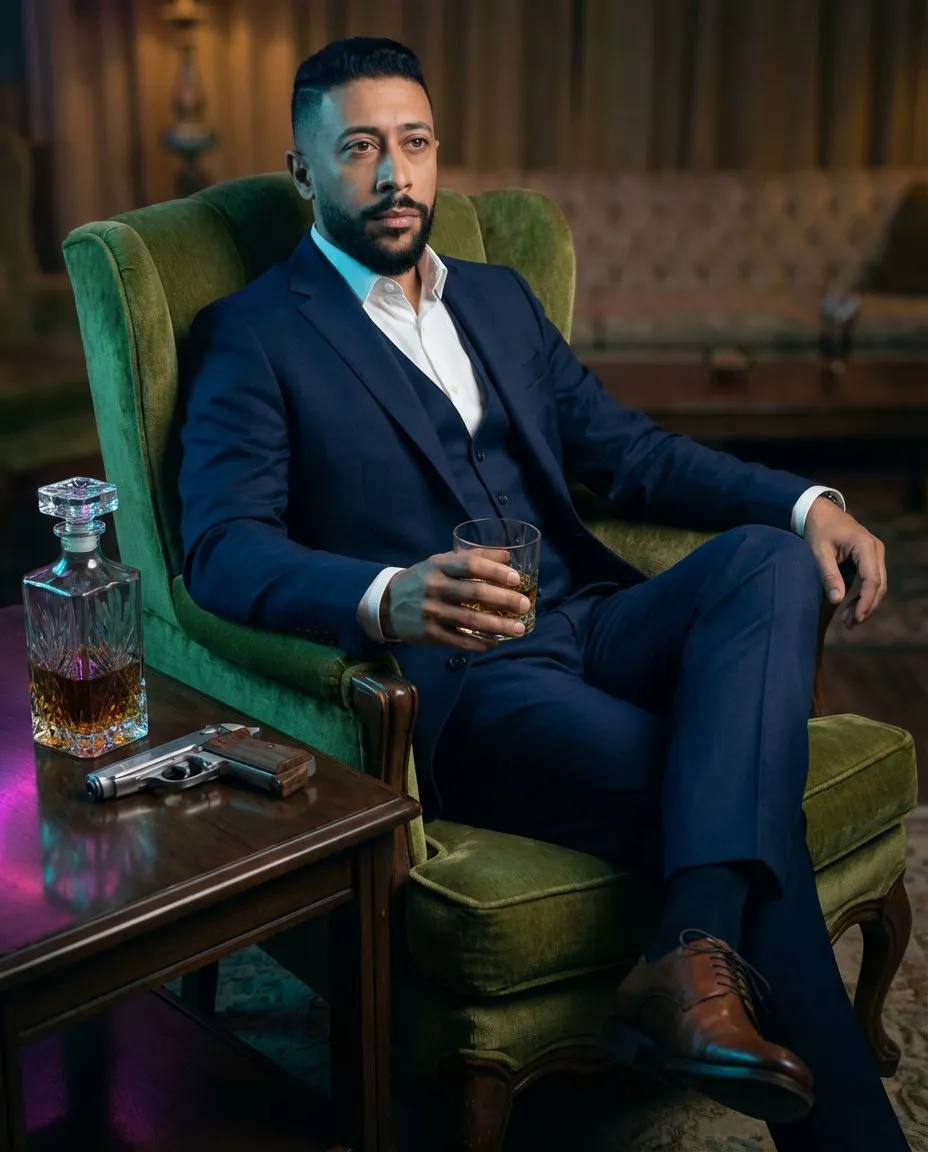 Cinematic Vintage 1970s Portrait with Moody Luxury Lighting